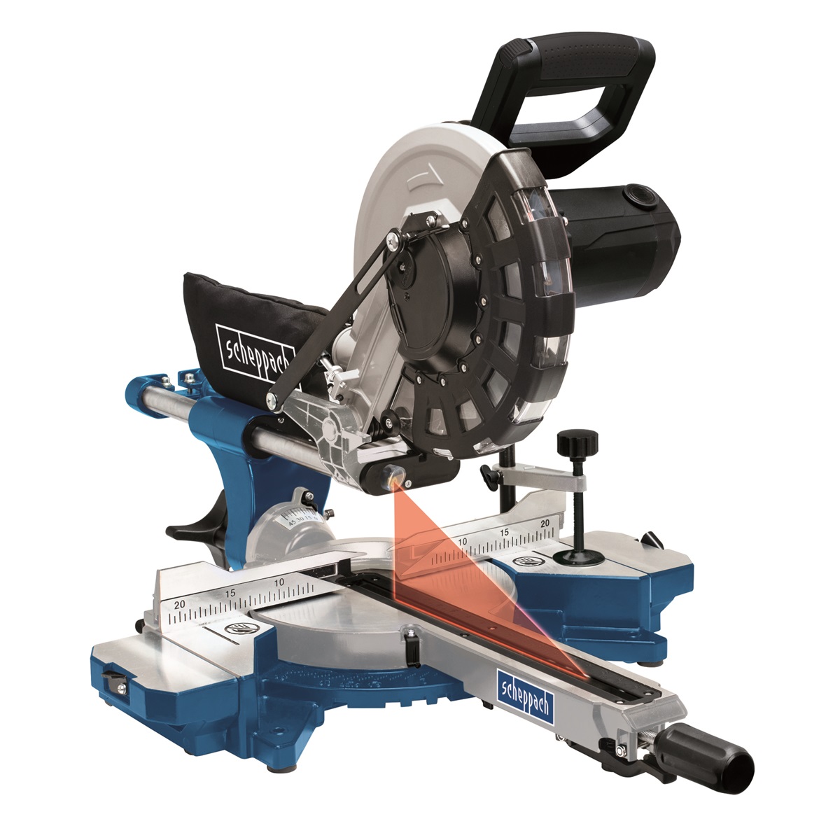 Scheppach csúszósínes lézeres gérvágó 2000 W/ 255mm